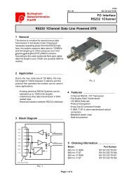 FO Interface RS232 1Channel RS232 1Channel Data ... - Ratioplast