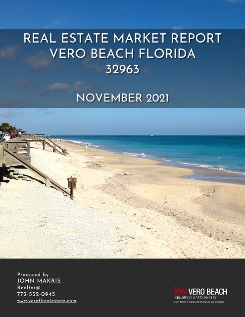 Vero Beach 32963 Real Estate Market Report November 2021