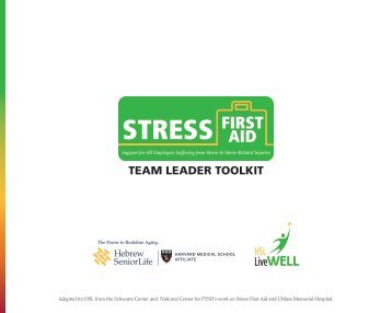 HSL Stress First Aid Interactive Toolkit