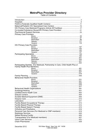 2013 JAN PROVIDER DIRECTORY_11292012.sv - MetroPlus ...