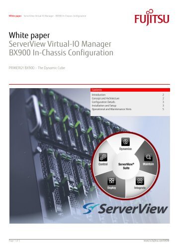 SV Virtual-IO Manager BX900 In-Chassis Configuration - Fujitsu