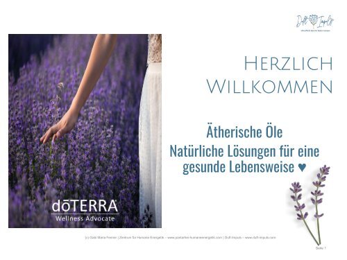 Die doTERRA - Hausapotheke