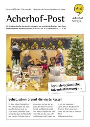 Acherhof-Post Nr. 32 | 17. Dezember 2021