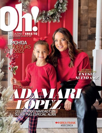 Oh Magazine Diciembre 2021 Portada Adamari López