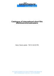 Catalogue of international short film distributors/broadcasters