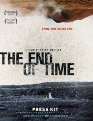 EvErything bEgins now A FiLM by PEtEr MEttLEr - THE END OF TIME