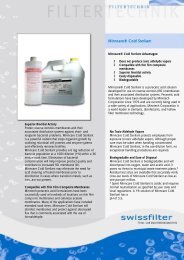 Cold Sterilant - SWI-Filter AG