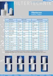 Filterkerzen - SWI-Filter AG