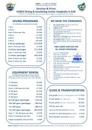 HRG price list EUR