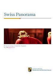 Swiss Panorama August 2012 - Banque Privée Edmond de Rothschild