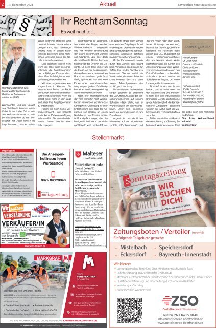 2021-12-19 Bayreuther Sonntagszeitung