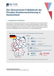 Der ökonomische Fußabdruck der Privaten Krankenversicherung in Deutschland (Kurzfassung)