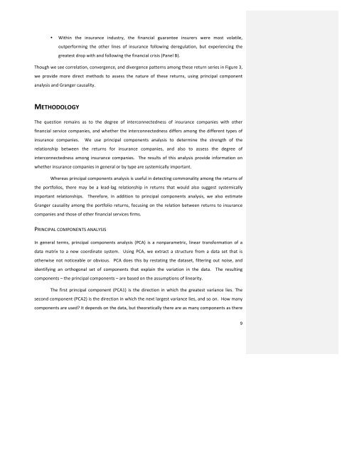 Insurance and Interconnectedness in the Financial Services Industry