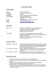 CURRICULUM VITAE - Frank Oertel's Homepage