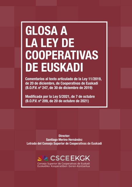 GLOSA A LA LEY DE COOPERATIVAS DE EUSKADI