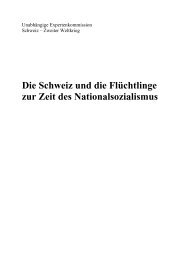 Die Schweiz und die Flüchtlinge zur Zeit des Nationalsozialismus