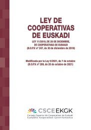 LEY DE COOPERATIVAS DE EUSKADI
