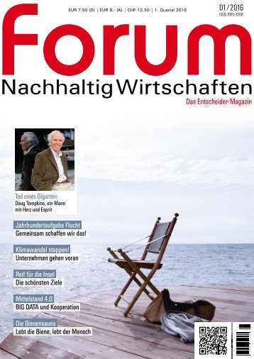 forum Nachhaltig Wirtschaften 01/2016: Herausforderung Migration und Integration