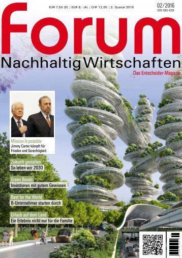 forum Nachhaltig Wirtschaften 02/2016: Zukunft gestalten