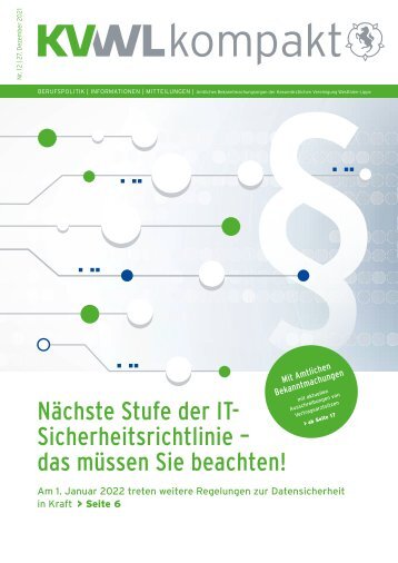 KVWL kompakt – Dezember 2021
