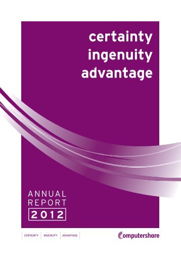 certainty ingenuity advantage - Computershare