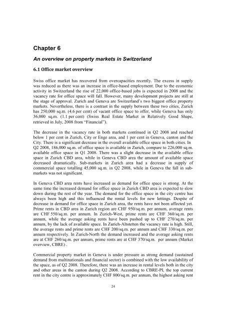 Investors' capital allocation into office and residential markets in ...