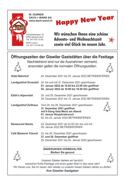 Aktuell Obwalden | KW51 | 23. Dezember 2021