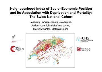 Neighbourhood Index of Socio–Economic Position and its ...