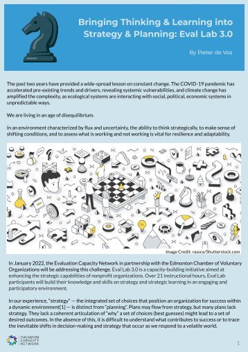 Bringing Thinking & Learning into Strategy & Planning: Eval Lab 3.0