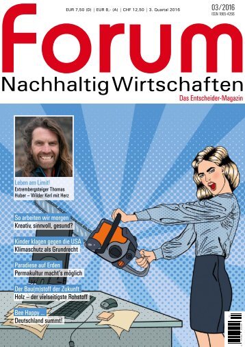 forum Nachhaltig Wirtschaften 03/2016: Zukunft der Arbeit