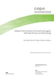 Hedonic Price Functions for Zurich and Lugano with Special Focus ...