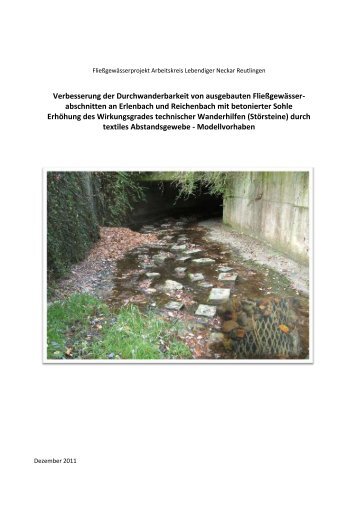 gibt es den Bericht der Begleituntersuchung. - BUND Neckar-Alb
