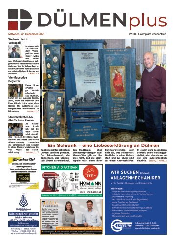 DÜLMENplus vom 22. Dezember 2021