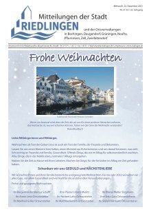 Amtliches Mitteilungsblatt Riedlingen 22.12.2021