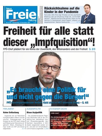 Freiheit für alle statt dieser „Impfquisition“!