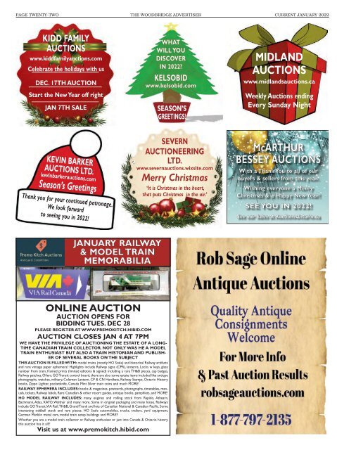 Woodbridge Advertiser/AuctionLists.ca - 2021-12-22