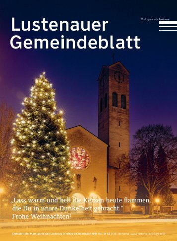 Lustenauer Gemeindeblatt Nr. 51/52 | Freitag 24. Dezember 2021