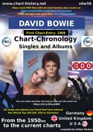 David Bowie Chart-Chronology