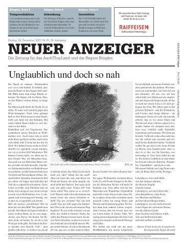 Neuer Anzeiger 24. Dezember 2021