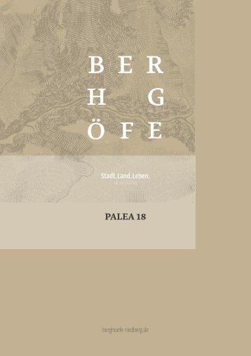 BERGHÖFE Hof 2 PALEA 18 Broschüre