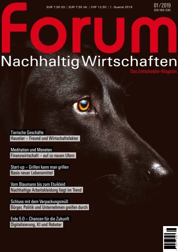 forum Nachhaltig Wirtschaften 01/2019: Time to eat the dog
