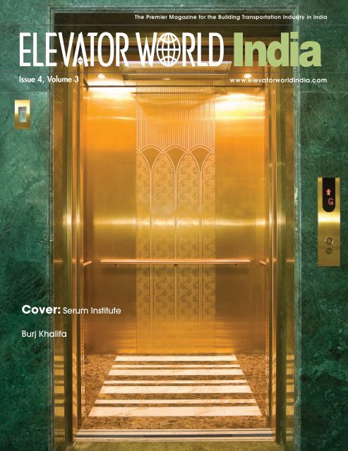 Cover:Serum Institute Burj Khalifa - Elevator World India