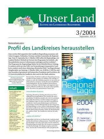 "Unser Land" 03/2004 - pdf-Ausgabe zum Download - Landkreis ...