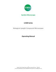 Symbio Microscope L1500 Operation Manual