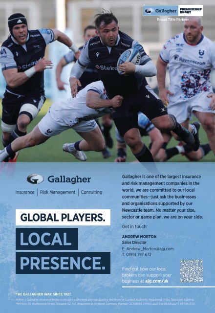 Sale Sharks programme - 2021