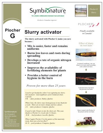 Slurry activator - Symbionature