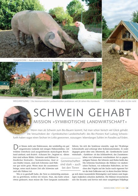 SCHWEIN GEHABT - Herrmannsdorfer Landwerkstätten