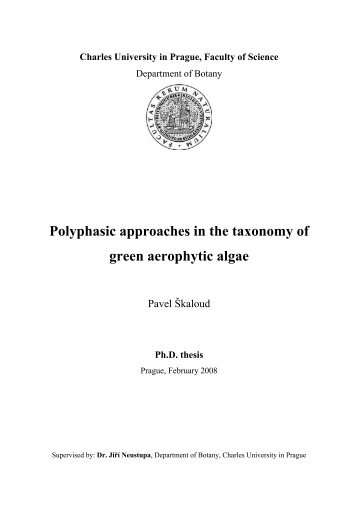 Trebouxiophyceae, Chlorophyta - (S)FTP hesla na Botany
