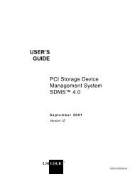 PCI Storage Device Management System SDMS Users Guide - LSI