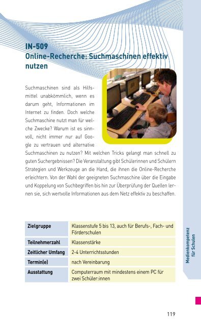 VERANSTALTUNGSPROGRAMM DES MKZ DER LMS 22/1